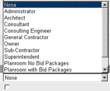 Role Dropdown